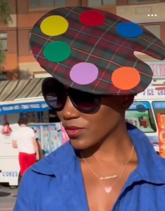 Paint Palette Fascinator Hat