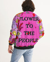 Load image into Gallery viewer, Flower to the people Men&#39;s Bomber Jacket
